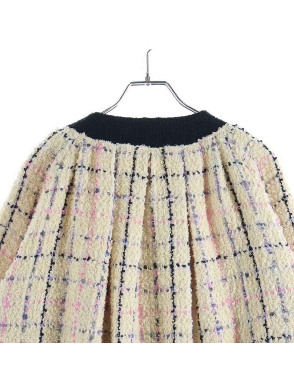 Gucci Michele Era Oversize Tweed Bomber Jacket Color Beige - Picture 4 of 8